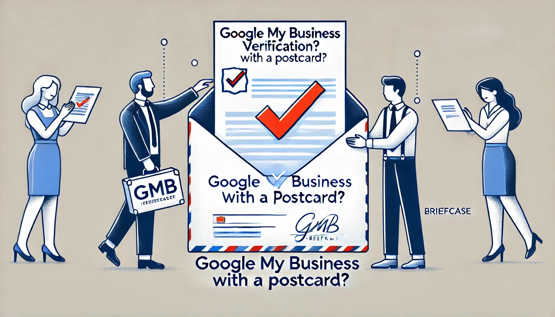 Google Business Profile Verification Postcard - First Place SEO