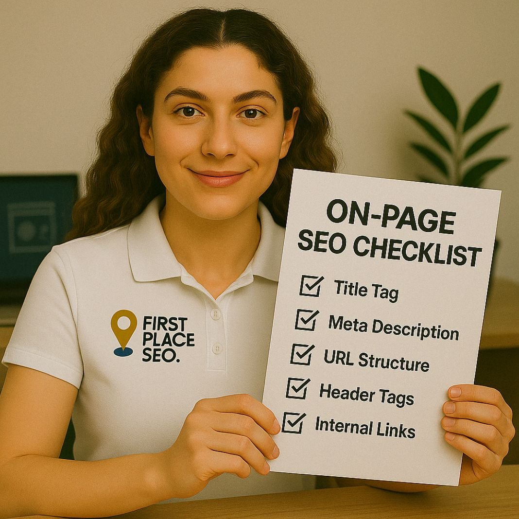 On Page SEO Checklists For Better Google Rankings - First Place SEO