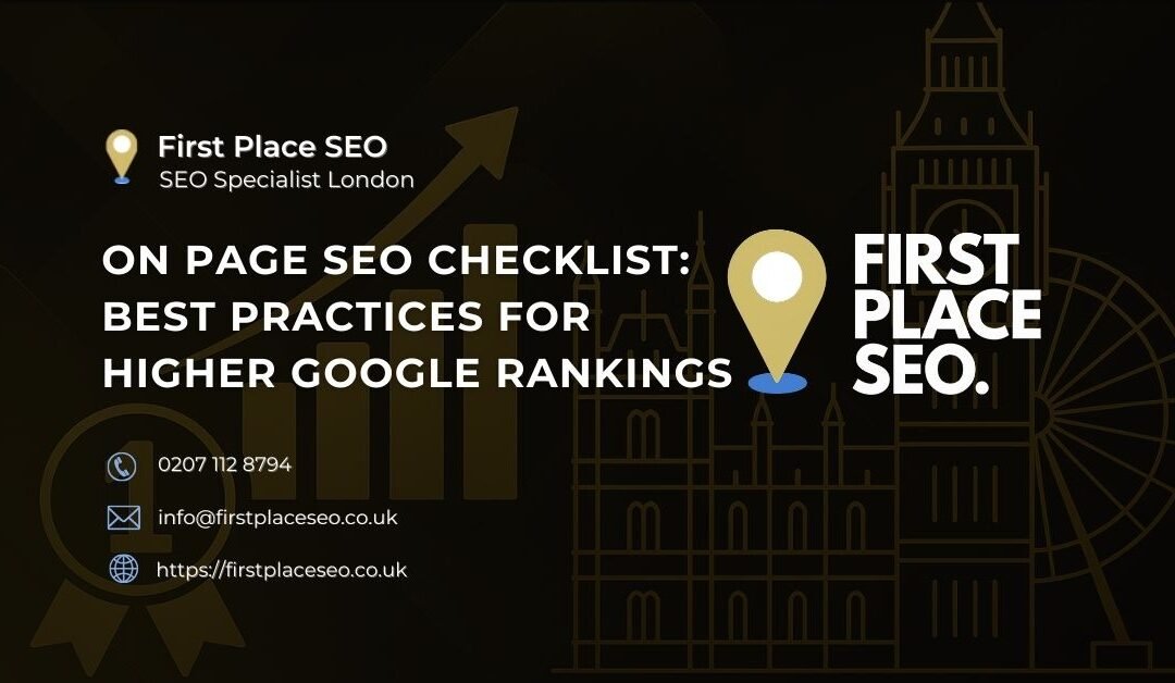 On Page SEO Checklist