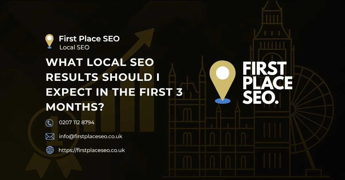 What local seo results should i expect in the first 3 months - First Place SEO
