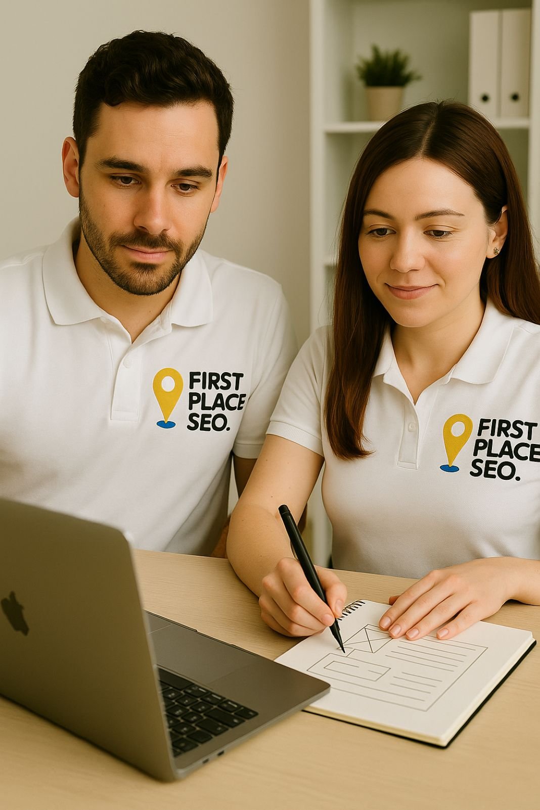 SEO experts at work for First Place SEO Clients in London SEO experts at work for First Place SEO Clients in London