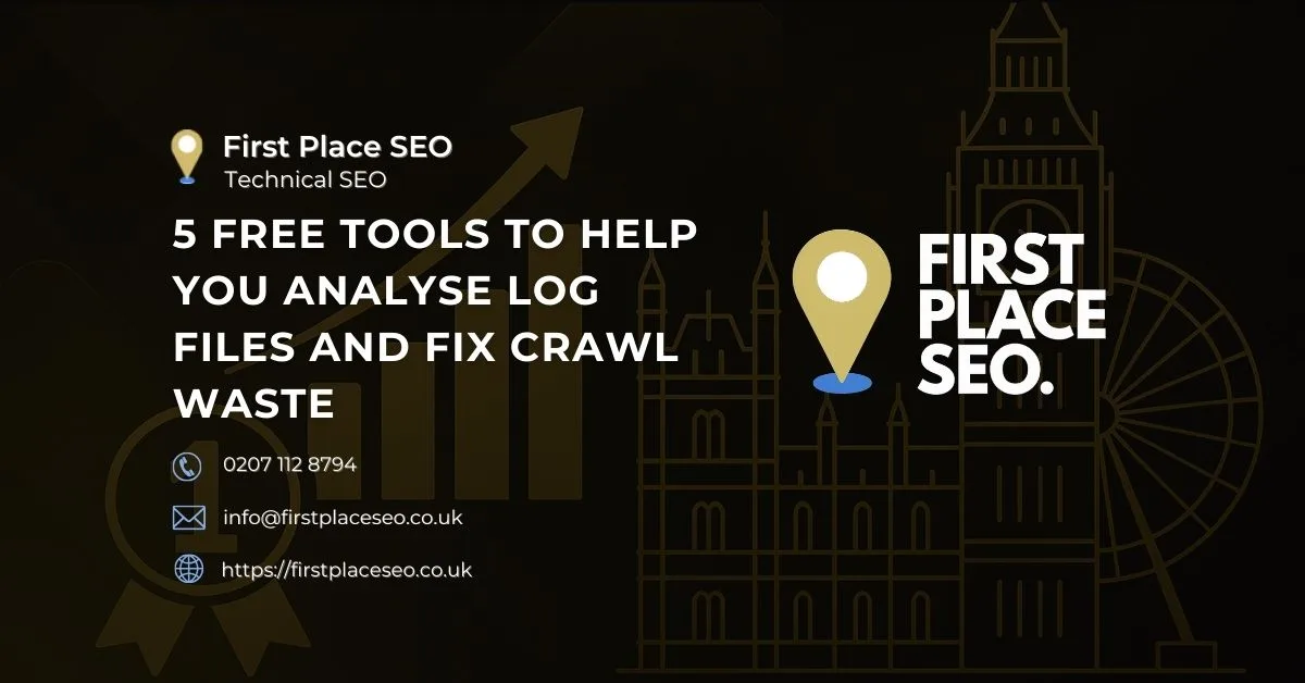 5 Free Tools to Help You Analyse Log Files and Fix Crawl Waste - First Place SEO