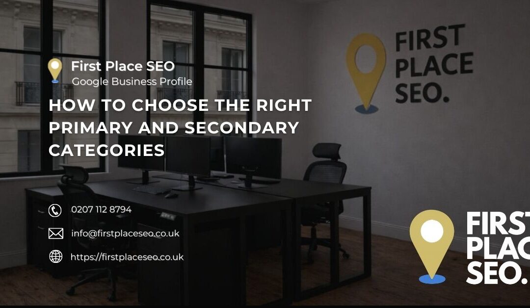 How to Choose the Right Primary and Secondary Categories