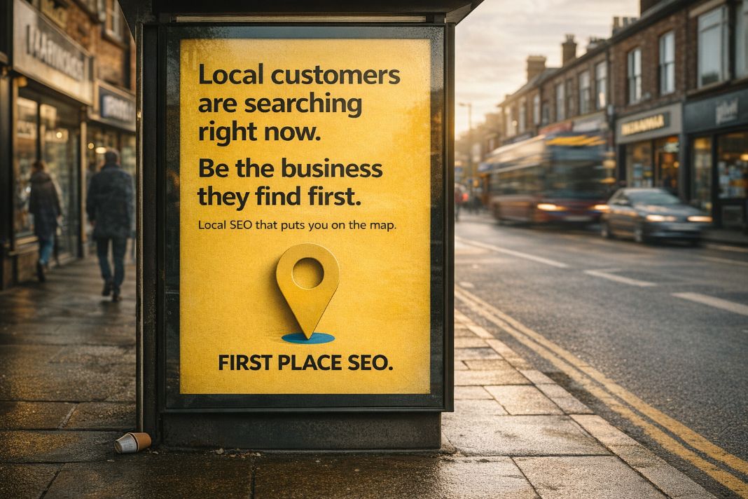 Local seo services advert - First Place SEO