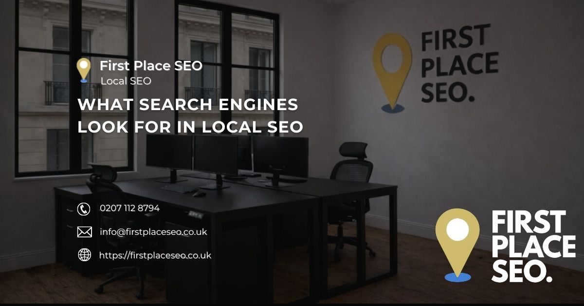 What Search Engines Look for in Local SEO - First Place SEO What Search Engines Look for in Local SEO - First Place SEO