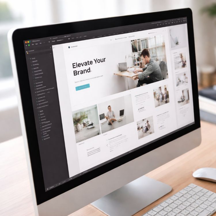 An illustrative image demonstrating web design services