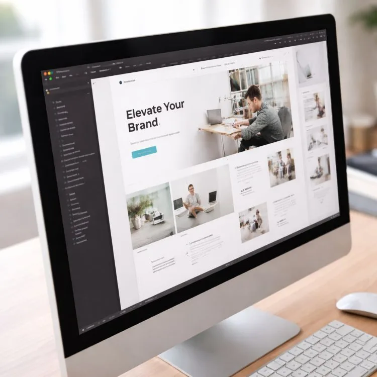An illustrative image demonstrating web design services
