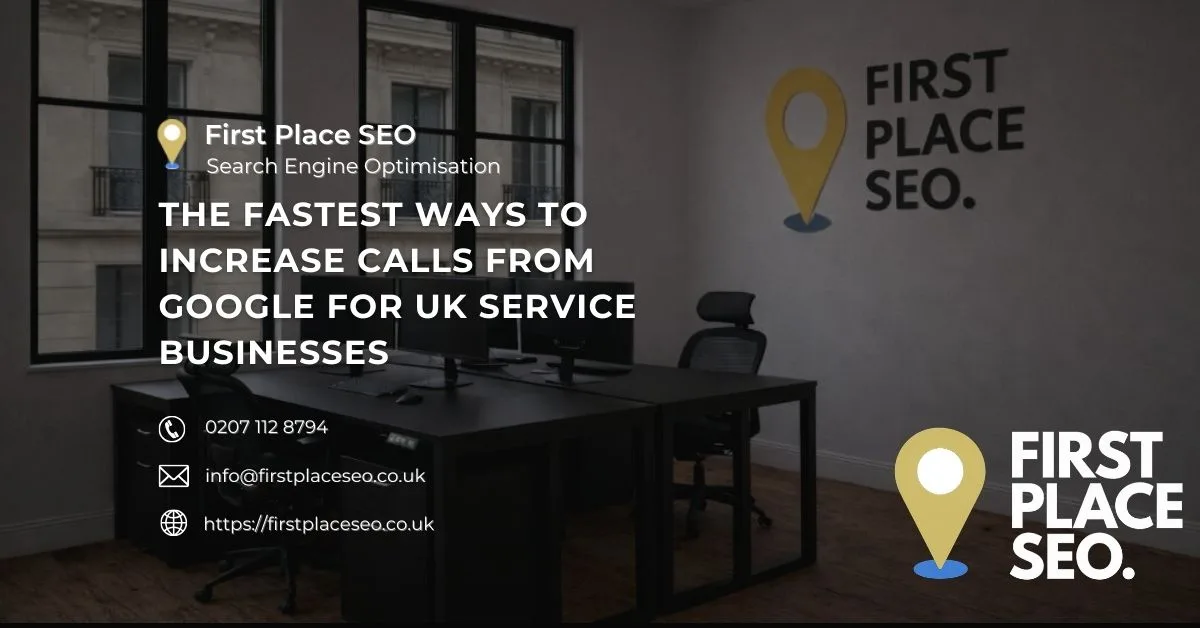 The Fastest Ways to Increase Calls From Google for UK Service Businesses - First Place SEO