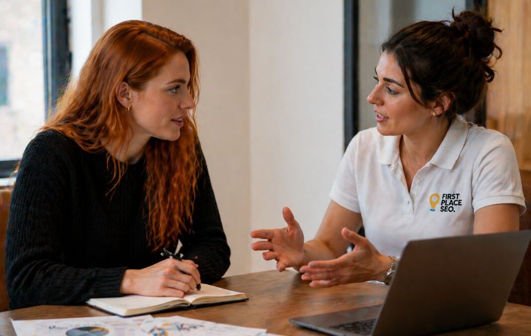 First Place SEO Website Strategy Meeting - illustrative Image
