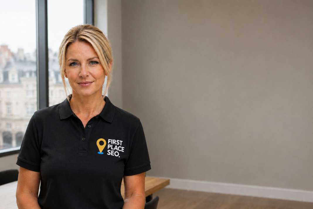 First Place SEO team member in the London Mayfair office ready to help with your SEO strategy - Illustrative Image