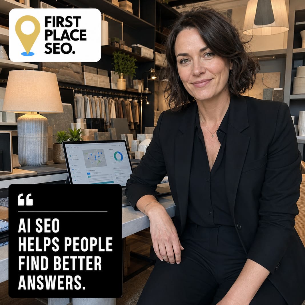 Business owners reviewing website visibility and search performance