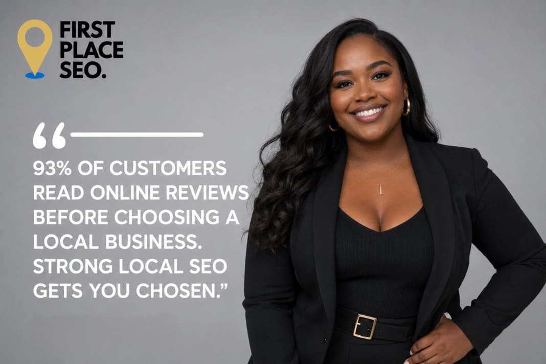 Local SEO specialist explaining the importance of online customer reviews.