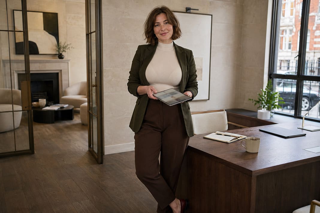 Local business profile consultant managing customer information and listings