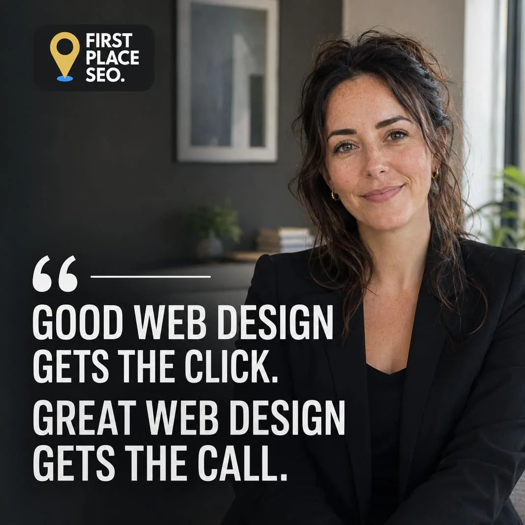 Woman at desk representing web design quality and client enquiries